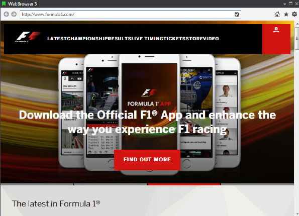 Web Browser Display