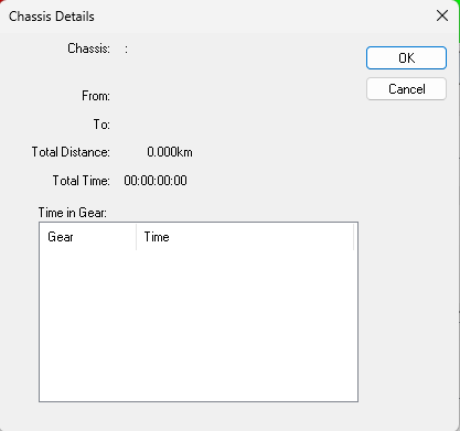 Chassis Details Dialog