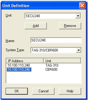Connections Dialog