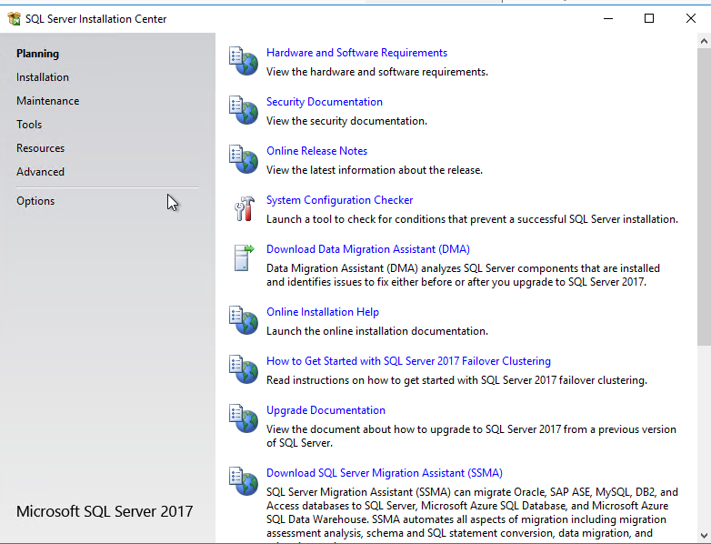installation center
